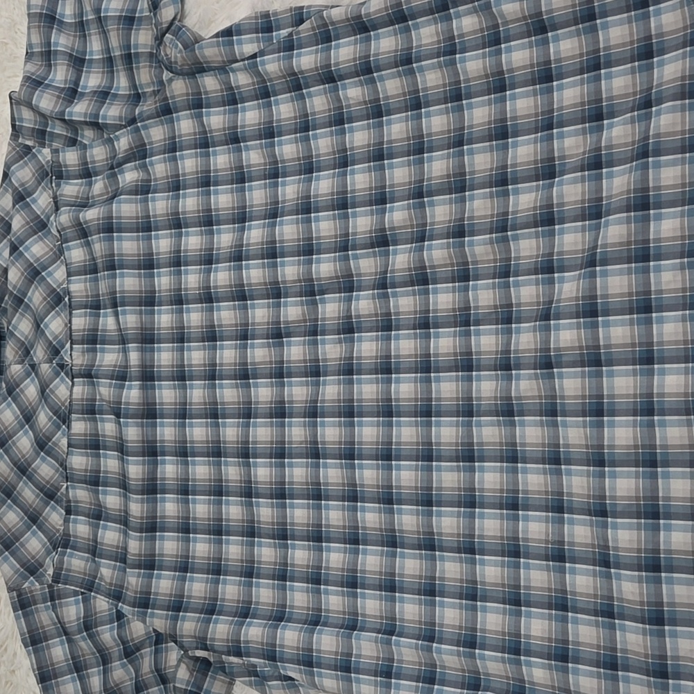 Patagonia Men's Blue and White Bandito Plaid Shirt - Picture 4 of 6